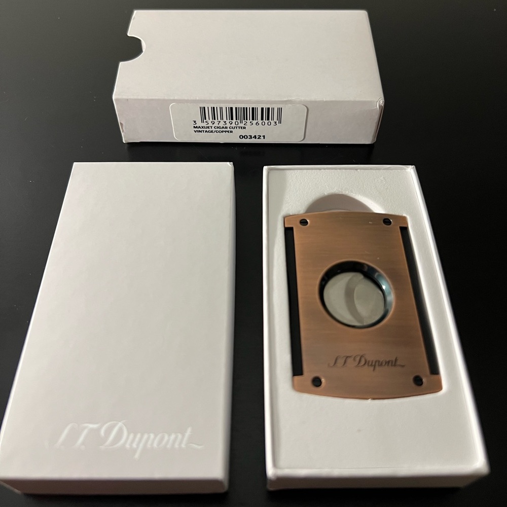 St DuPont Bronze Cigar Cutter